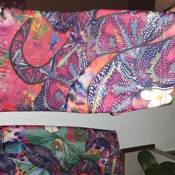 Womens xl tropical floral snake print - Picture 6 of 12